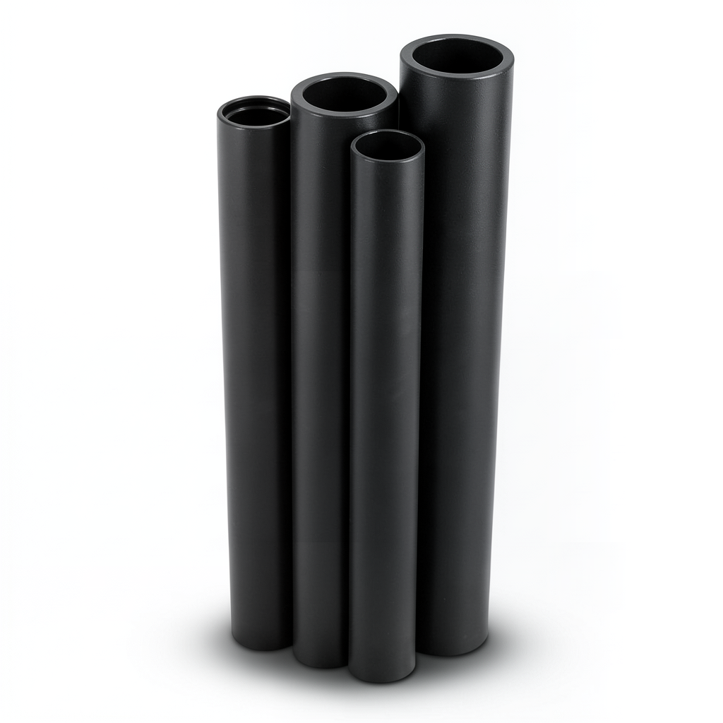 مواسير HDPE الراجحي PE 80 ضغط 10 بار قطر خارجي 250 مم سمك 18.4 مم لون أسود