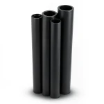 Al-Rajhi HDPE Pipes PE 80 Pressure 10 Bar OD 250 mm Thickness 18.4 mm Black