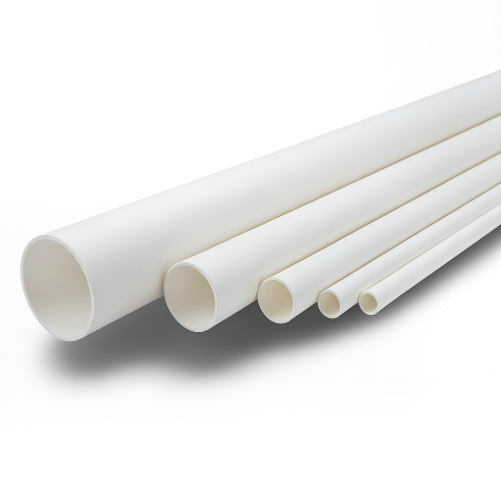 مواسير UPVC ضغط 17.2 بار مقاس 4 إنش سمك 6.73 مم لون أبيض