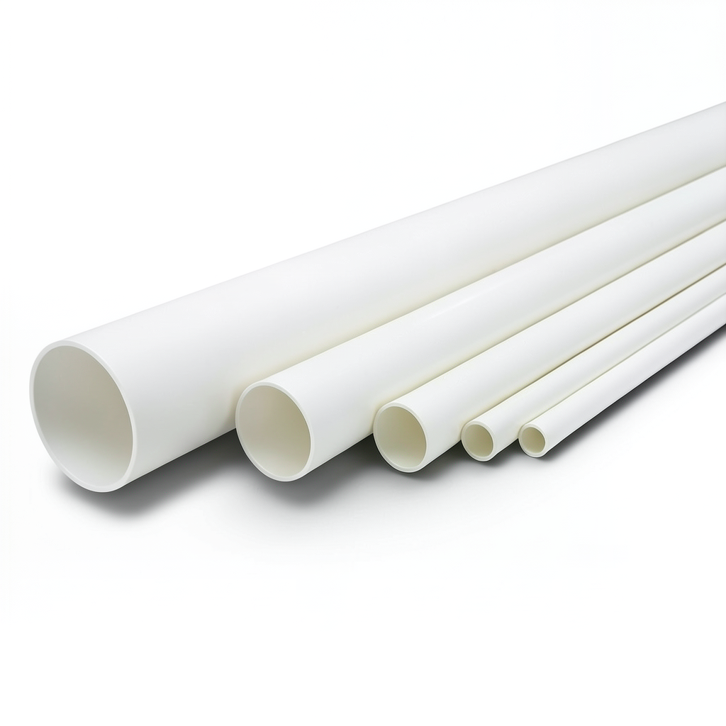 مواسير UPVC ضغط 17.2 بار مقاس 6 إنش سمك 9.91 مم لون أبيض