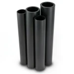 أنابيب HDPE PE 80 ضغط 10 بار قطر خارجي 560 مم سمك 41.2 مم لون أسود