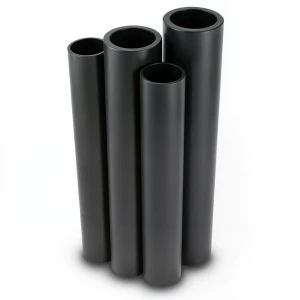 أنابيب HDPE PE 80 ضغط 10 بار قطر خارجي 560 مم سمك 41.2 مم لون أسود