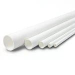 مواسير UPVC ضغط 21.7 بار مقاس ¼ 1 إنش سمك 3.12 مم لون أبيض