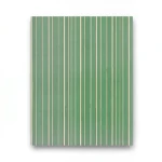 Striped Wall Covering 10m x 1.06m Green with Beige