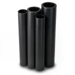 أنابيب HDPE PE 80 ضغط 10 بار قطر خارجي 630 مم سمك 46.3 مم لون أسود