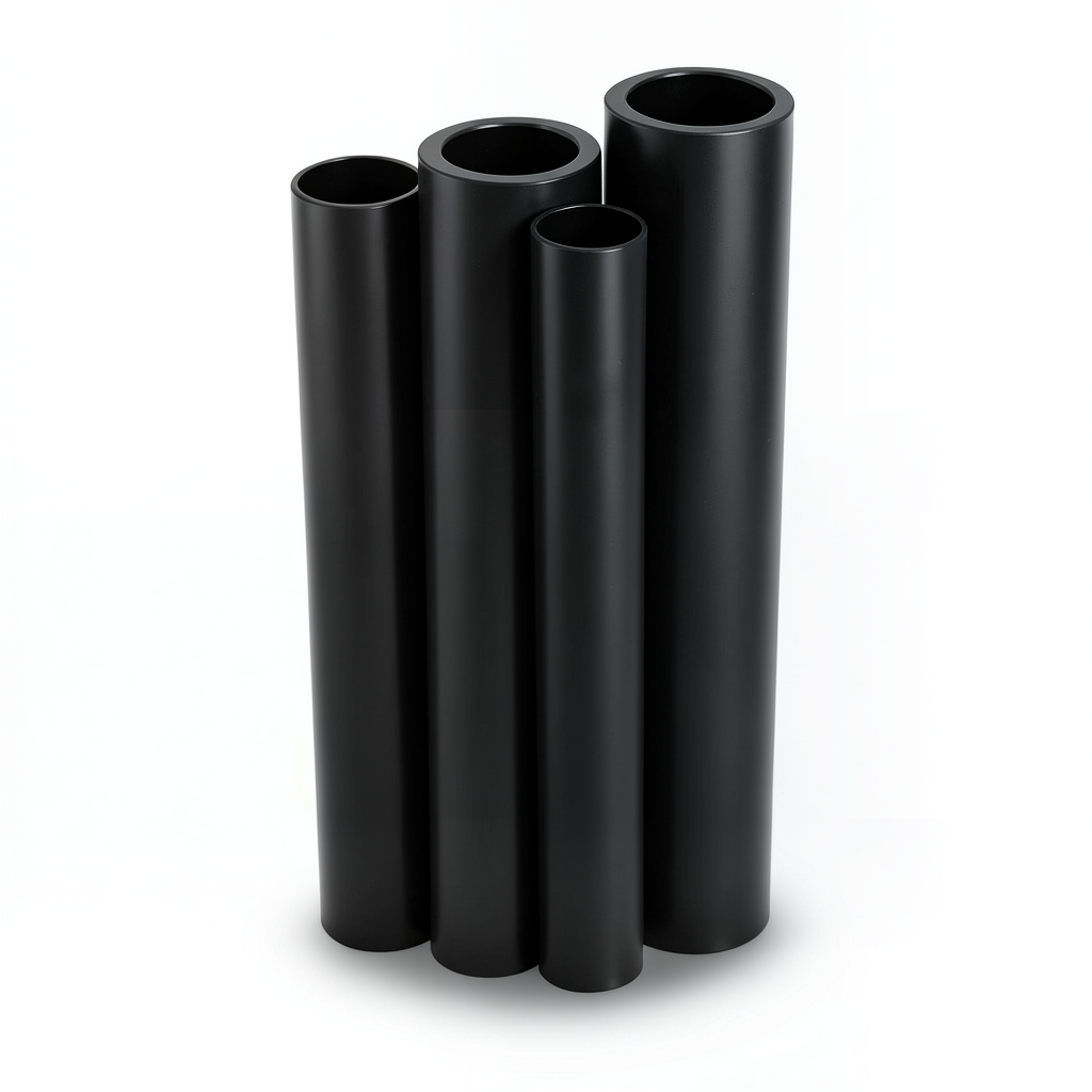 HDPE Pipes PE 80 Pressure 10 Bar Outer Diameter 710 mm Thickness 52.2 mm Black