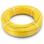 أنابيب HDPE الراجحي PE 80 ضغط 4.8 بار قطر خارجي 110 مم سمك 6.3 مم لون أصفر 