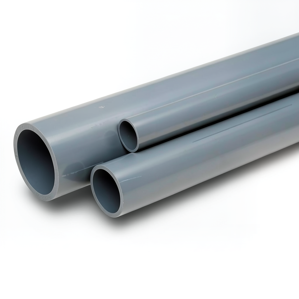 UPVC Pipes Schedule 80 Size 3/4 inch Thickness 3.91 mm Gray