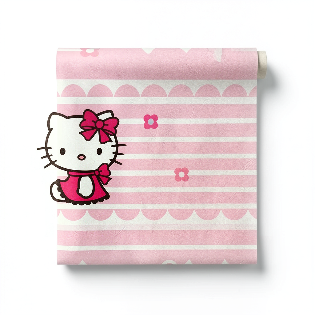Youth and Children Wallpaper Pink 10m x 0.53m, Model 42260