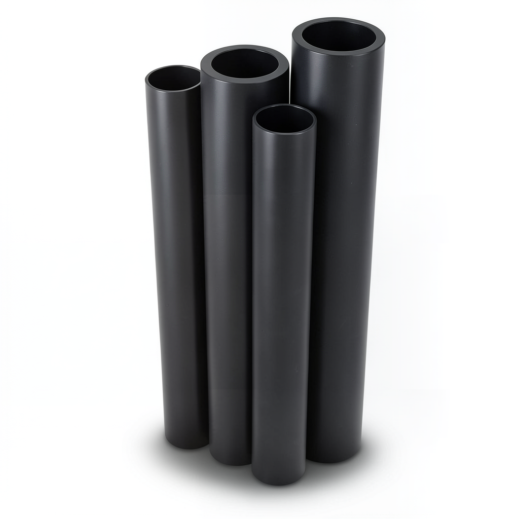 أنابيب HDPE الراجحي PE 80 ضغط 10 بار قطر خارجي 1000 مم سمك 72.5 مم لون أسود