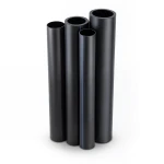 أنابيب HDPE PE 80 ضغط 10 بار قطر خارجي 1400 مم سمك 102.9 مم لون أسود