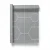 Italian Wall Decoration, Gray Color, Geometric Design, Roll Length 10 m, Model Z80026
