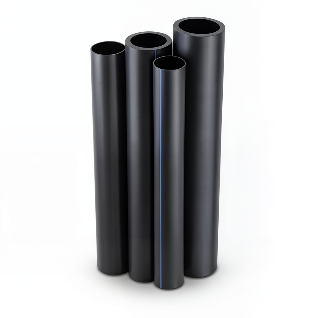 أنابيب HDPE PE 80 ضغط 10 بار قطر خارجي 1400 مم سمك 102.9 مم لون أسود