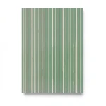 Striped Wall Covering 10m x 1.06m Green with Beige