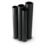 HDPE Pipes PE 80 Pressure 10 Bar 1600 mm OD Thickness 117.6 mm Black