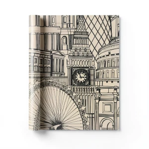 Youth and Children Wallpaper 10m x 0.53m Light Beige and Black