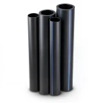 مواسير HDPE PE 100 ضغط 12.5 بار قطر خارجي 280 مم سمك 20.6 مم لون أسود