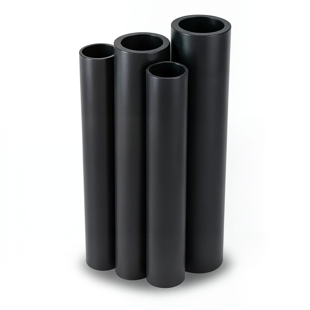 مواسير HDPE PE 80 ضغط 12.5 بار قطر خارجي 280 مم سمك 25.4 مم لون أسود