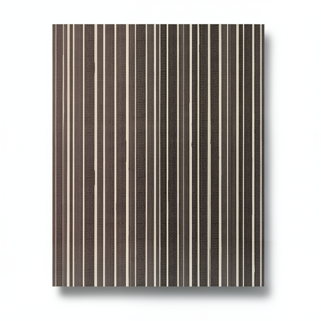 Italian Striped Wall Decoration 10m×1.06m Dark Brown Beige