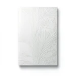 Italian Wall Decor 10m x 1.06m, OFF White, Leaf Pattern