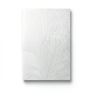 Italian Wall Decor 10m x 1.06m, OFF White, Leaf Pattern