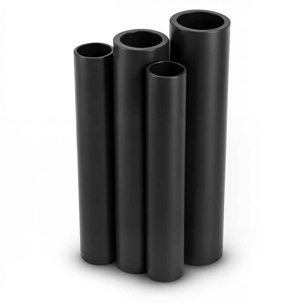 مواسير HDPE PE 80 ضغط 12.5 بار قطر خارجي 355 مم سمك 32.2 مم لون أسود