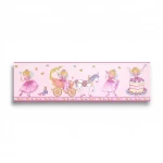 Youth and children wall decoration, pink color, length 10 m, width 0.53 m, model 298901 
