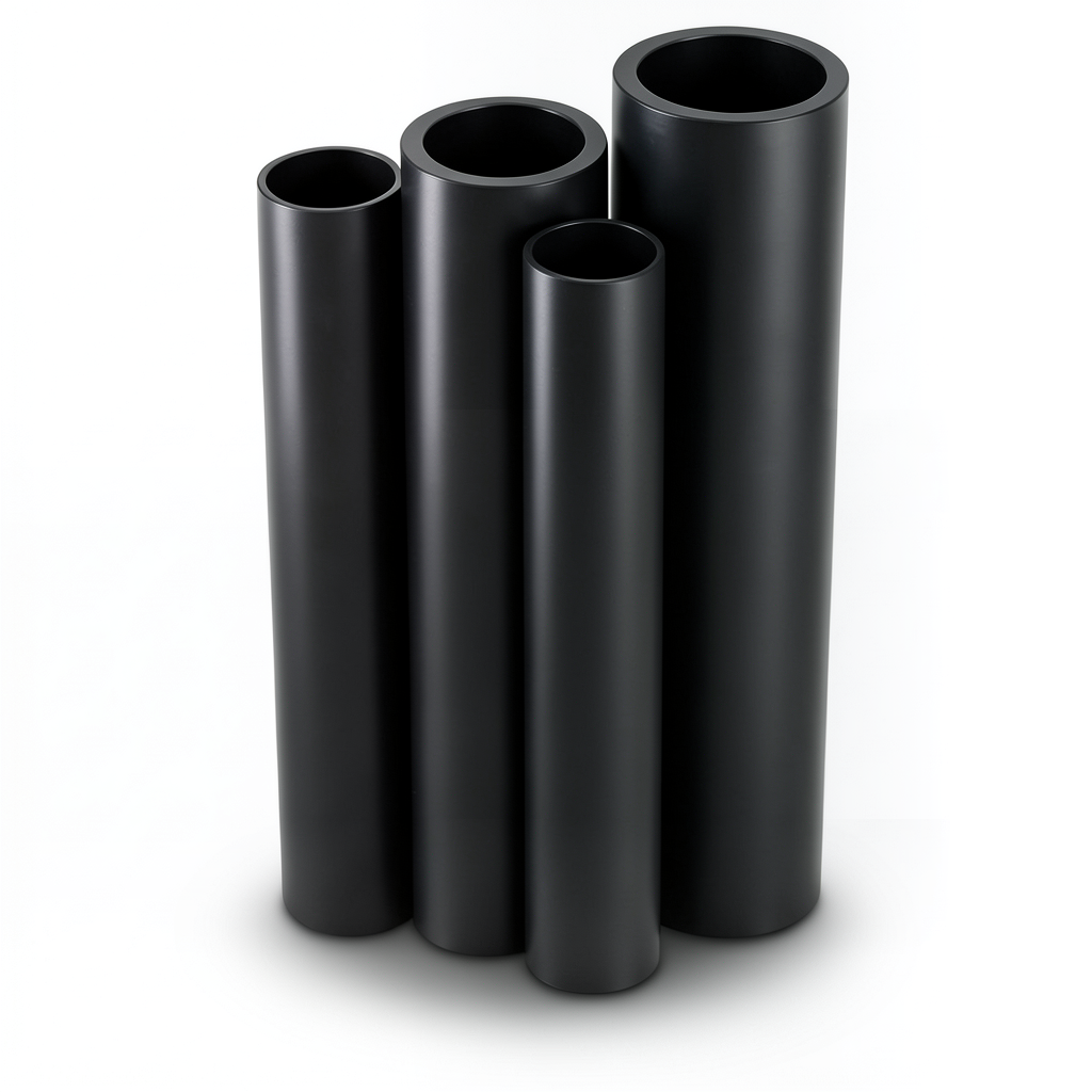 Al-Rajhi HDPE Pipes PE 80 Pressure 12.5 Bar Outside Diameter 560 mm Thickness 50.8 mm Black