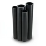أنابيب HDPE PE 80 ضغط 12.5 بار قطر خارجي 710 مم سمك 64.5 مم أسود