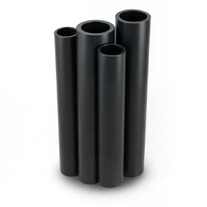 أنابيب HDPE PE 80 ضغط 12.5 بار قطر خارجي 710 مم سمك 64.5 مم أسود