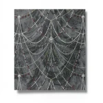 Italian Wall Covering Gray with Black, 10m x 1.06m, Model 85084