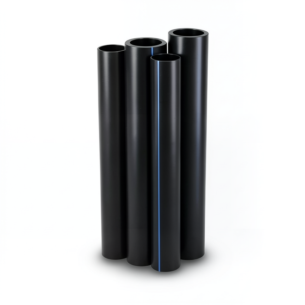 أنابيب HDPE PE 80 ضغط 12.5 بار قطر 1000 مم سمك 90.2 مم لون أسود