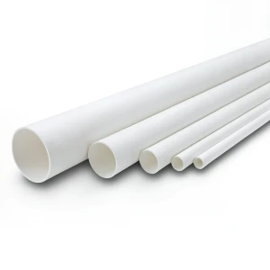 مواسير UPVC ضغط اسمي 11 بار مقاس 8 إنش سمك 8.43 مم لون أبيض