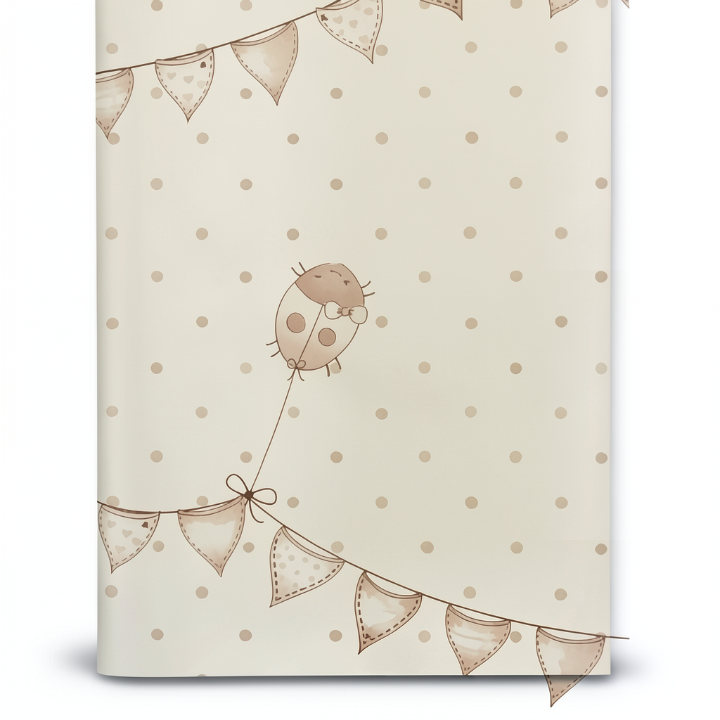Youth and Children Wall Decoration 10m x 0.53m Light Beige