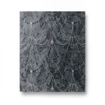 Italian Wall Covering Gray with Black, 10m x 1.06m, Model 85084