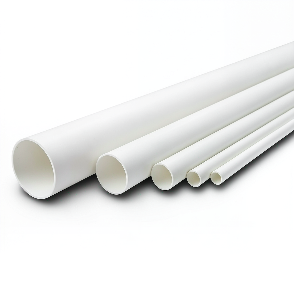 مواسير UPVC ضغط 13.8 بار مقاس 6 إنش سمك 8.03 مم لون أبيض