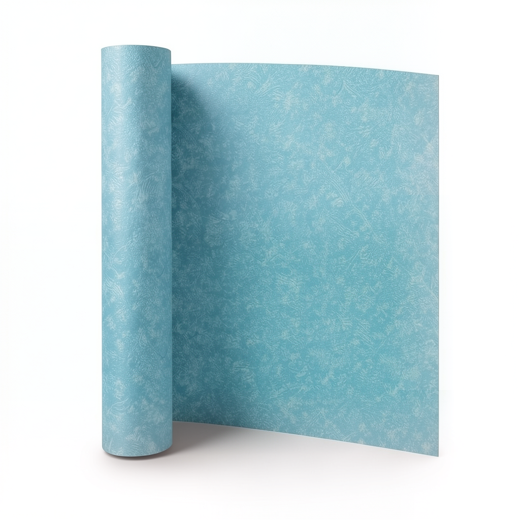 Italian Wall Decoration 10m x 0.73m Turquoise Color, Model 26063