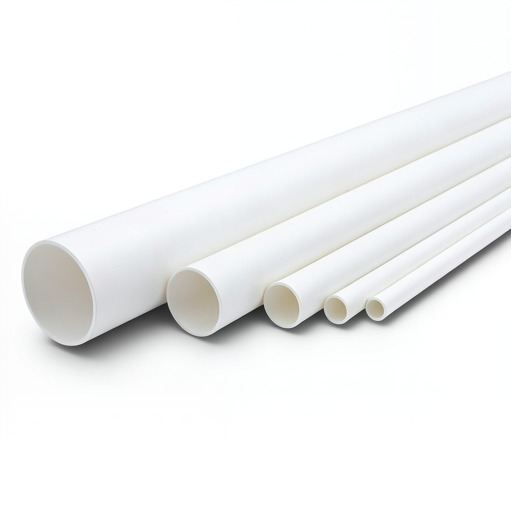 مواسير UPVC ضغط 17.2 بار مقاس ¼ 1 إنش سمك 2.49 مم لون أبيض