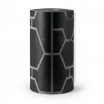 Italian Wall Covering, Black with Gray, Geometric Design, Roll Length 10 m, Model Z80024