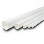 مواسير UPVC ضغط اسمي 11 بار مقاس 6 إنش سمك 6.48 مم لون أبيض