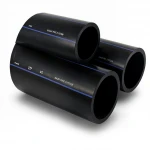 مواسير HDPE من انظمة الأنابيب PE 100 ضغط 10 بار قطر خارجي 110 مم سمك 6.6 مم لون اسود