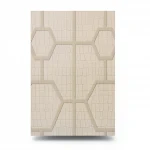 Geometric Wall Covering, Length 10 m, Beige Color, Model Z80030
