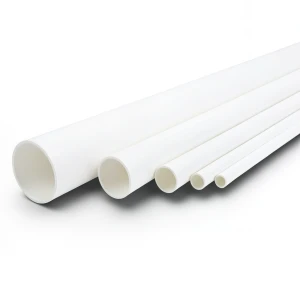 مواسير UPVC ضغط اسمي 11 بار مقاس 8 إنش سمك 8.43 مم لون أبيض