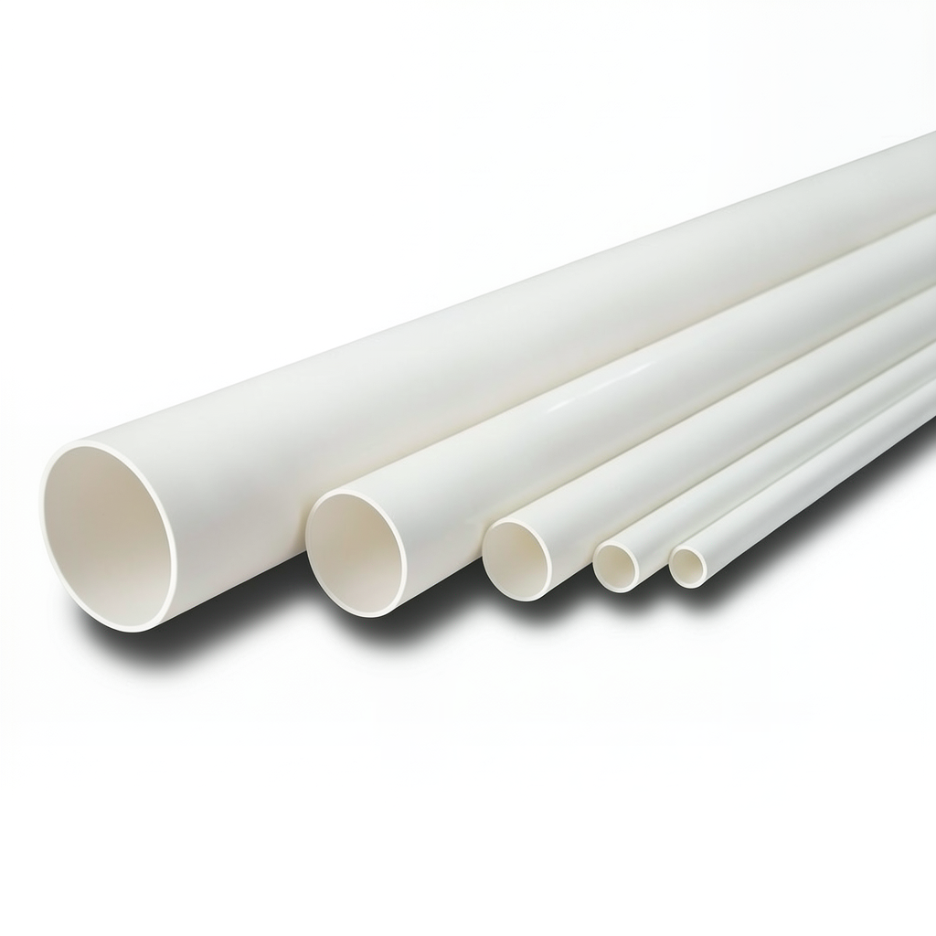 مواسير UPVC ضغط 17.2 بار مقاس 3 إنش سمك 5.23 مم لون أبيض