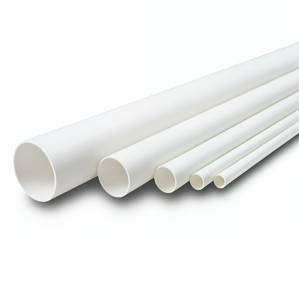 مواسير UPVC ضغط 13.8 بار مقاس ¼ 1 إنش سمك 2.01 مم لون أبيض