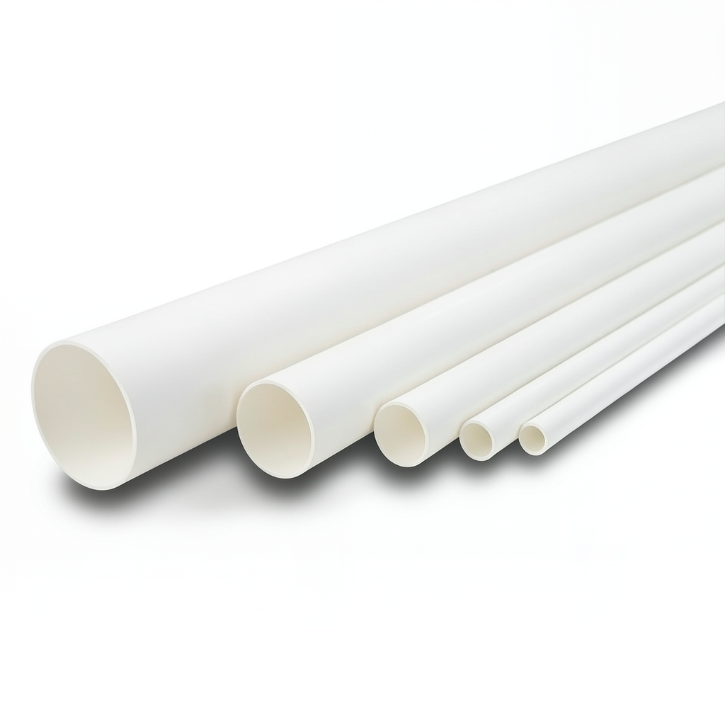 مواسير UPVC ضغط 17.2 بار مقاس 4 إنش سمك 6.73 مم لون أبيض