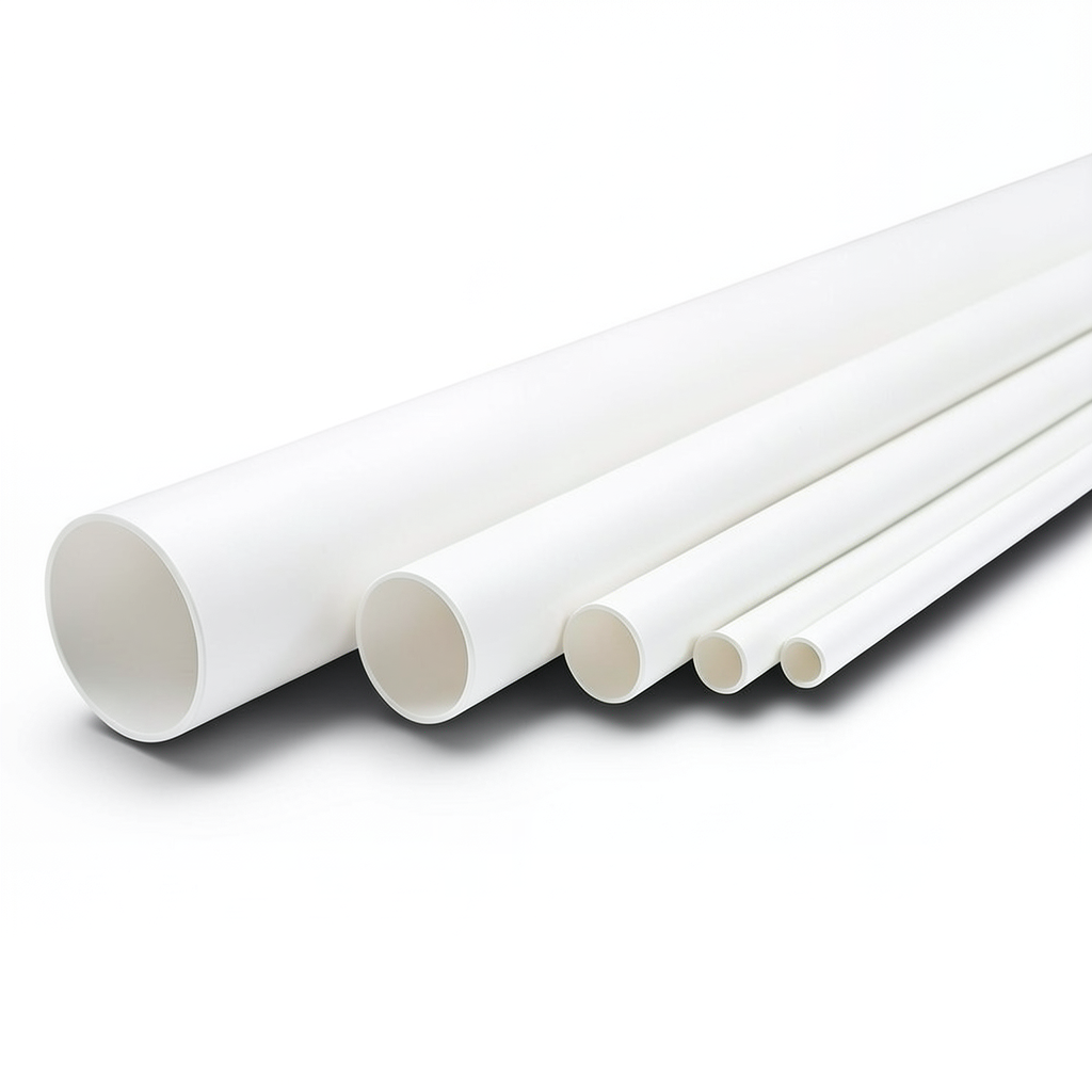 مواسير UPVC ضغط 17.2 بار مقاس 6 إنش سمك 9.91 مم لون أبيض