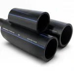 مواسير HDPE من شركة انظمة الأنابيب PE 100 ضغط 6 بار قطر خارجي 125 مم سمك 4.8 مم لون اسود