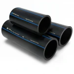 أنابيب HDPE السعودي PE 100 ضغط 10 بار قطر خارجي 125 مم سمك 7.4 مم لون اسود