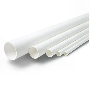 مواسير UPVC ضغط اسمي 13.8 بار مقاس 3 إنش سمك 4.24 مم لون أبيض